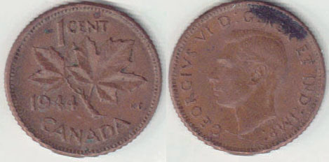 1944 Canada 1 Cent A008360